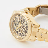  Shop Authentic Fossil Rye Automatic Skeleton Gold Dial Gold Steel Strap Watch for Women - BQ3755 - Luxxuri