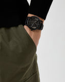  Shop Authentic Emporio Armani Meccanico Quartz Black Dial Black Leather Strap Watch For Men - AR60032 - Luxxuri