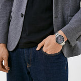  Shop Authentic Tommy Hilfiger Aiden Chronograph Grey Dial Silver Steel Strap Watch For Men - 1791857 - Luxxuri