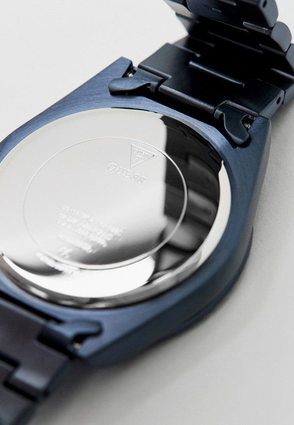  Shop Authentic Guess Connoisseur Quartz Blue Dial Blue Steel Strap Watch For Men - GW0265G9 - Luxxuri