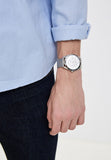  Shop Authentic Guess Tailor Multifunction Silver Dial Silver Mesh Bracelet Watch for Men - GW0368G1 - Luxxuri