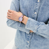  Shop Authentic Guess Lily Analog Purple Dial Purple Steel Strap Watch For Women - GW0528L4 - Luxxuri