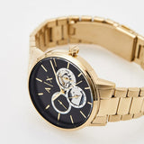  Shop Authentic Armani Exchange Cayde Chronograph Black Dial Gold Steel Strap Watch for Men - AX2747 - Luxxuri