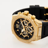  Shop Authentic Guess Momentum Chronograph Diamonds Black Dial Black Silicone Strap Watch For Men - GW0518G2 - Luxxuri