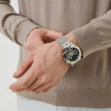  Shop Authentic Guess Continental Quartz Black Dial Silver Mesh Strap Watch For Men - GW0582G1 - Luxxuri