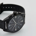  Shop Authentic Emporio Armani Claudio Chronograph Black Dial Black Leather Strap Watch For Men - AR11483 - Luxxuri