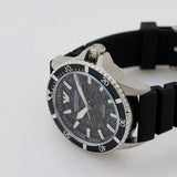 Shop Authentic Emporio Armani Meccanico Automatic Black Dial Black Silicone Strap Watch For Men - AR60062 - Luxxuri