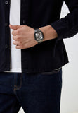  Shop Authentic Fossil Inscription Multifunction Silver Dial Grey Steel Strap Watch for Men - BQ2657 - Luxxuri