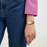  Shop Authentic Fossil Raquel Three Hand Date White Dial Rose Gold Steel Strap Watch For Women - ES5271 - Luxxuri