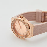  Shop Authentic Michael Kors Mini Lennox Three-Hand Rose Gold Dial Pink Silicone Strap Watch For Women - MK7282 - Luxxuri