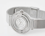  Shop Authentic Guess Dream Crystals Silver Dial Silver Mesh Strap Watch For Women - GW0550L1 - Luxxuri