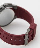  Shop Authentic Guess Headline Multifunction Grey Dial Burgundy Silicone Strap Watch For Men - GW0571G4 - Luxxuri