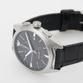  Shop Authentic Emporio Armani Claudio Chronograph Black Dial Black Leather Strap Watch For Men - AR11542 - Luxxuri