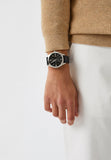  Shop Authentic Emporio Armani Claudio Chronograph Black Dial Black Leather Strap Watch For Men - AR11542 - Luxxuri