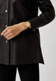 Shop Authentic Michael Kors Harlowe Analog White Dial Black Leather Strap Watch For Women - MK2988 - Luxxuri
