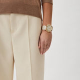  Shop Authentic Michael Kors Sydney Quartz White Dial White Leather Strap Watch For Women - MK7221 - Luxxuri