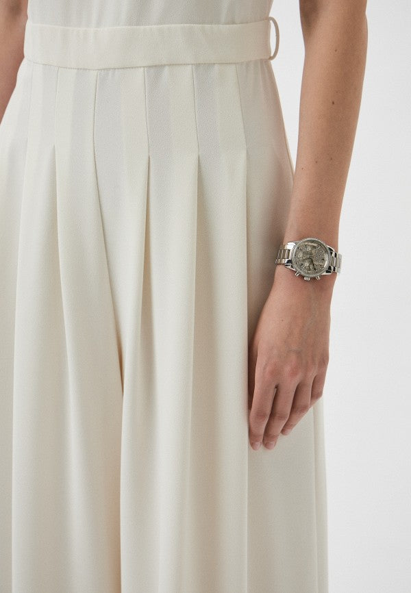  Shop Authentic Michael Kors Ritz Chronograph Crystals Silver Dial Silver Steel Strap Watch For Women - MK7301 - Luxxuri