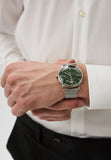  Shop Authentic Emporio Armani Minimalist Quartz Green Dial Silver Mesh Bracelet Watch For Men - AR11578 - Luxxuri