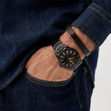  Shop Authentic Armani Exchange Nico Analog Black Dial Black Steel Strap Watch For Men - AX7102 - Luxxuri