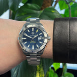  Shop Authentic Tag Heuer Aquaracer Blue Dial Watch for Men - WAY2012.BA0927 - Luxxuri