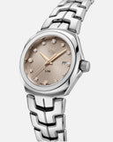 Shop Authentic Tag Heuer Link Quartz Brown Dial Silver Steel Strap Watch for Women - WBC131E.BA0649 - Luxxuri