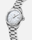  Shop Authentic Tag Heuer Formula 1 Quartz Mother of Pearl White Dial Silver Steel Strap Watch for Women - WBJ1418.BA0664 - Luxxuri