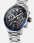  Shop Authentic Tag Heuer Carrera Chronograph Blue Dial Silver Steel Strap Watch for Men - CBG2A1Z.BA0658 - Luxxuri