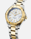  Shop Authentic Tag Heuer Aquaracer Automatic Diamonds Silver Dial Two Tone Steel Strap Watch for Women - WBD2321.BB0320 - Luxxuri