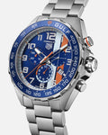  Shop Authentic Tag Heuer Formula 1 Gulf Edition Chronograph Blue Dial Silver Steel Strap Watch for Men - CAZ101AT.BA0842 - Luxxuri