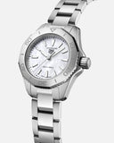  Shop Authentic Tag Heuer Aquaracer Professional 200 Quartz Mother of Pearl Dial Silver Steel Strap Watch for Women - WBP1418.BA0622 - Luxxuri