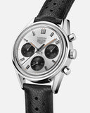  Shop Authentic Tag Heuer Carrera Chronograph 60th Anniversary Silver Dial Black Leather Strap Watch for Men - CBK221H.FC8317 - Luxxuri