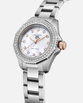 Shop Authentic Tag Heuer Aquaracer Professional 200 Quartz Diamonds Mother of Pearl Dial Silver Steel Strap Watch for Women - WBP1451.BA0622 - Luxxuri