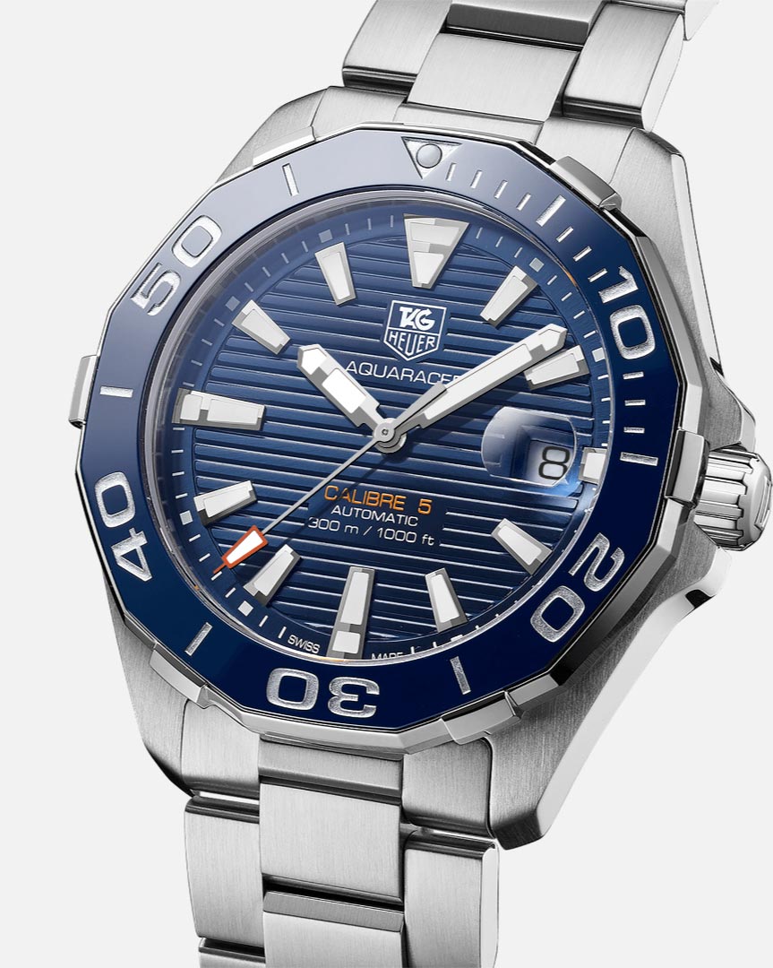  Shop Authentic Tag Heuer Aquaracer Blue Dial Watch for Men - WAY211C.BA0928 - Luxxuri