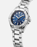  Shop Authentic Tag Heuer Aquaracer Blue Dial Silver Steel Strap Watch for Women - WBD1412.BA0741 - Luxxuri