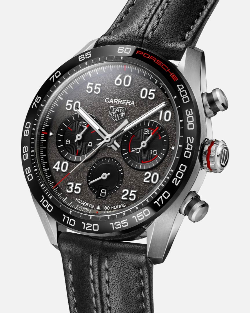  Shop Authentic Tag Heuer Carrera Porsche Chronograph Special Edition Black Dial Black Leather Strap Watch for Men - CBN2A1F.FC6492 - Luxxuri
