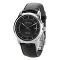  Shop Authentic Calvin Klein Infinity Automatic Black Dial Black Leather Strap Watch for Men - K5S341C1 - Luxxuri
