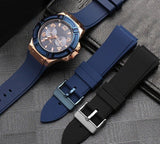  Shop Authentic Guess Rigor Blue Dial Blue Silicone Strap Watch For Men - W0247G3 - Luxxuri