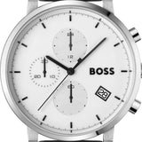  Shop Authentic Hugo Boss Skymaster White Dial Silver Mesh Bracelet Watch for Men - 1513933 - Luxxuri