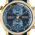  Shop Authentic Hugo Boss Globetrotter Blue Dial Blue Silicone Strap Watch for Men - 1513822 - Luxxuri