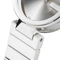  Shop Authentic Gucci G Interlocking Silver Dial Silver Steel Strap Watch For Women - YA133503 - Luxxuri