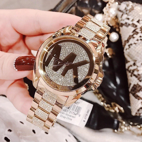  Shop Authentic Michael Kors Bradshaw Gold Dial Gold Steel Strap Watch for Women - MK6487 - Luxxuri