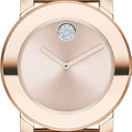Movado Bold Rose Gold Dial Two Tone Steel Strap Watch for Women - 3600639