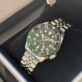  Shop Authentic Seiko 5 Sports SKX GMT Automatic Green Dial Silver Steel Strap Watch For Men - SSK035K1 - Luxxuri