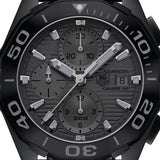  Shop Authentic Tag Heuer Aquaracer Automatic Chronograph Special Edition Titanium Grey Dial Black Leather Strap Watch for Men - CAY218B.FC6370 - Luxxuri