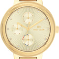  Shop Authentic Tommy Hilfiger Joy Analog Gold Dial Gold Steel Strap Watch For Women - 1782536 - Luxxuri