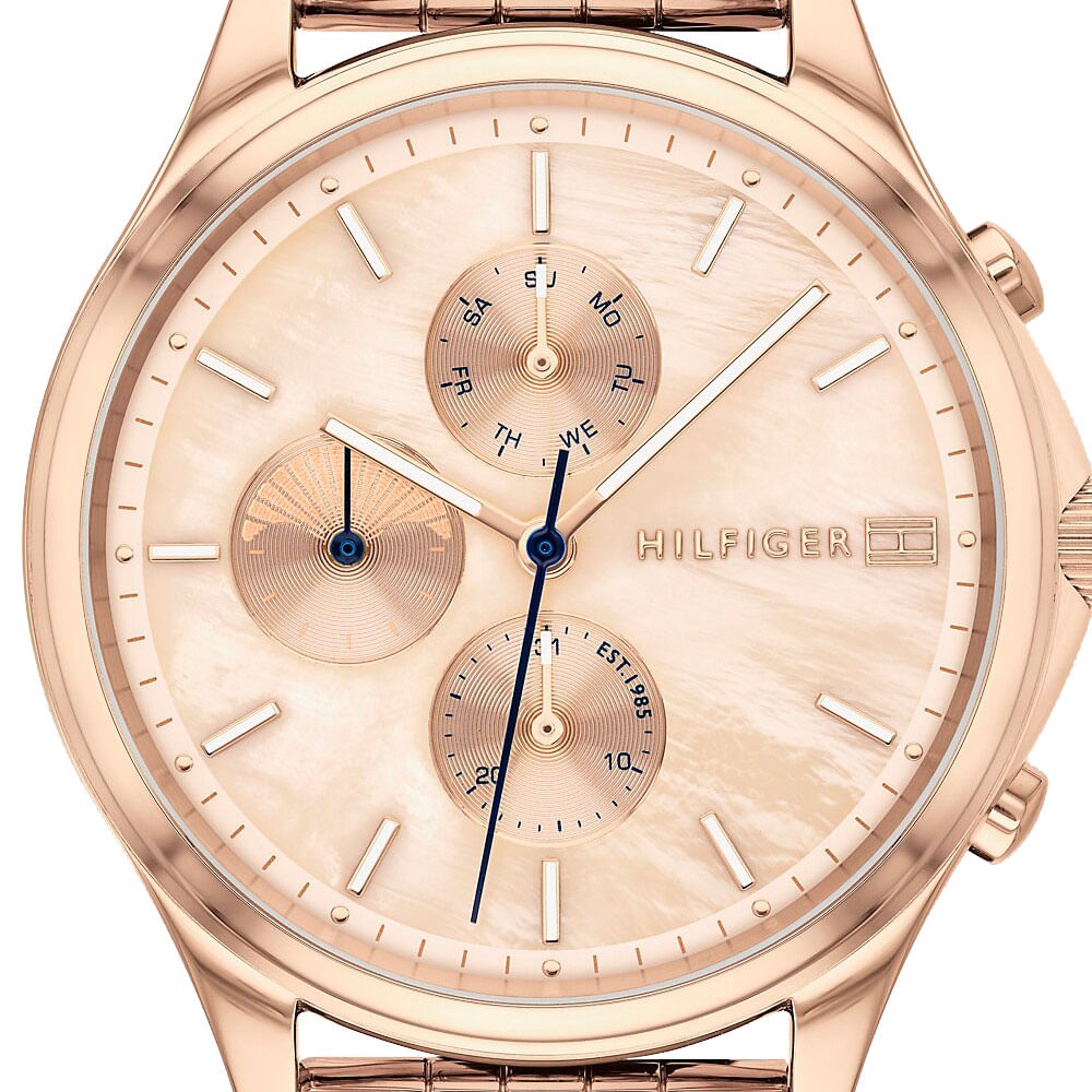  Shop Authentic Tommy Hilfiger Whitney Chronograph Quartz Rose Gold Dial Rose Gold Steel Strap Watch For Women - 1782120 - Luxxuri