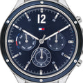 Shop Authentic Tommy Hilfiger Eve Chronograph Quartz Blue Dial Blue Rubber Strap Watch For Women - 1782281 - Luxxuri