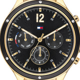  Shop Authentic Tommy Hilfiger Eve Chronograph Quartz Black Dial Black Silicone Strap Watch For Women - 1782282 - Luxxuri