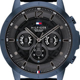  Shop Authentic Tommy Hilfiger Luca Chronograph Grey Dial Blue Steel Strap Watch For Men - 1710493 - Luxxuri