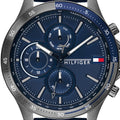  Shop Authentic Tommy Hilfiger Bank Blue Dial Blue Rubber Strap Watch for Men - 1791721 - Luxxuri